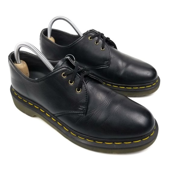 Dr. Martens Black Leather Flats - Picture 5 of 11